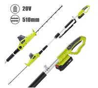 Taille-Haies Télescopique - DEWINNER - 41 cm - Batterie Li-ion 20V - Chargeur Rapide 1H - 2 4 m