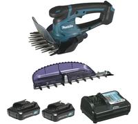 Taille-herbe MAKITA 12V CXT - 2 batteries 1.5 Ah Li-Ion, chargeur + Sculpte-haie - UM600DWYEX