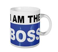 Taille xXL 850 ml mug avec anse avec inscription en anglais i aM tHE bOSS