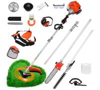 Taillehaie thermique 52CC 5 en 1 coupe haies élagueur et débroussailleuse parfait pour jardinage intensif à domicile