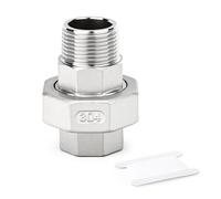 TAILONZ 1Pc 304SS Raccord Mâle x Femelle Fileté 1" BSP Connexion Eau | Connexion Mixte Mâle-Femelle, Résistant À La Corrosion, Joint Étanche, Pour Eau/Air/Huile.