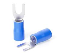 TAILONZ PNEUMATIC 300 Pcs Bleu 16-14 AWG isolé Fourche Spade U-Type Wire Connector Borne à sertir électrique
