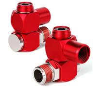 TAILONZ PNEUMATIC Bleu Raccord tournant pour outils pneumatiques 1/4 pouce Raccord tournant 360 degrés pour tuyau d'air Adaptateur industriel pivotant pour outils pneumatiques portables?Pack de 2?