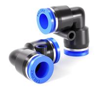 TAILONZ PNEUMATIC Coude 8mm OD Raccords pour tubes Push to Connect Verrou PV8 (Lot de 2)