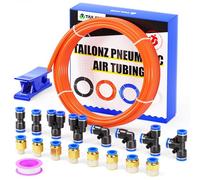 TAILONZ PNEUMATIC Orange 8mm ou 5/16 OD 5mm ID Polyurethane PU Air Hose Tube Kit 10 Meter 32.8ft