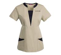 TAILOR'S Personnalisé Personnalisable Brodé Tunique Médicale Femme Chemise Médicale Blouse Medicale Uniforme
