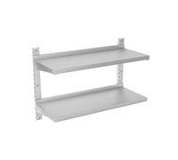 TAIMIKO Lot de 2 étagères murales en Acier Inoxydable pour Cuisine, Salle de Bain, Douche, 80 x 30 cm