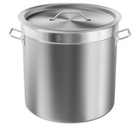 Taimiko Marmite Traiteur en Acier INOX Ø40cm Chef Traiteur Hauteur de 40cm avec Couvercle (50L)