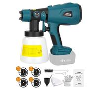 Taingwei Pulvérisateur de peinture sans fil pour batterie Makita LXT 18 V, pistolet pulvérisateur de peinture HVLP pour armoires, voitures, murs, meubles, maison (outil uniquement), MT-SG05