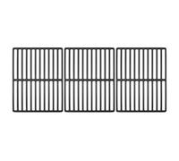 TAINO BRANDO 6+1Grille de barbecue , ensemble de 3 grilles en fonte 77x34 cm, accessoire pour barbecue à gaz