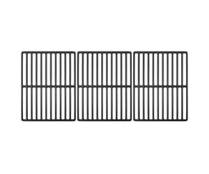 TAINO BRANDO 6+1Grille de barbecue , ensemble de 3 grilles en fonte 77x34 cm, accessoire pour barbecue à gaz