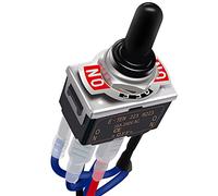 Taiss momentanées interrupteur inverseur de polarité 12v Utilisé pour contrôler la rotation avant et arrière du moteur ON/Off/ON DPDT 6 broches 10 capuchon de étanche et câbles 21mm E-TEN-223-DMX