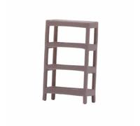 TAIZhiChen Bibliothèque Miniature Ouvert Meuble | Finition Claire Neutre, Structure Ouverte, Bibliothèque avec Trois Niveaux, pour Diorama, Amateurs Dioramas