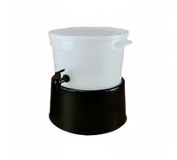 TAIZhiChen Distributeur Jus Robinet Usage Commercial Fontaine Boisson Robinet Qualité Alimentaire Matériel Service pour Traiteurs, Seau À Jus Rond En PP 10L Avec Base
