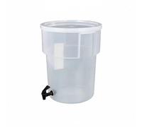 TAIZhiChen Distributeur Jus Robinet Usage Commercial Fontaine Boisson Robinet Qualité Alimentaire Matériel Service pour Traiteurs, Seau À Jus Rond En PP 20L Sans Base