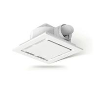 TAIZhiChen Extracteur Plafond avec Clapet Anti-Retour Étanche Extracteur D'air avec Clapet Anti-Retour Économique En Énergie Aérateur pour Cuisine, 10 Pouces, Panneau Carré Blanc