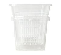 TAIZhiChen Pot à orchidées, jardinière à Drainage optimisé, léger, Accessoires et Fournitures, Triple Ventilation, pour la Culture en intérieur et en extérieur, 10cm