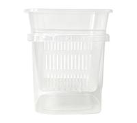 TAIZhiChen Pot à orchidées, jardinière à Drainage optimisé, léger, Accessoires et Fournitures, Triple Ventilation, pour la Culture en intérieur et en extérieur, 15cm