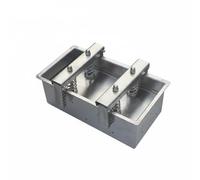 TAIZhiChen Presse à Viande En Acier Inoxydable Forme Régulière Presse à Viande Carrée Démoulage Facile Matériel Culinaire pour, Boîte À Viande À Fond Amovible À Double Rangée De 5 Kg 360x180x100mm