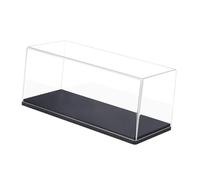 TAIZhiChen Vitrine en Acrylique avec Base Renforcée, Boîte de Présentation Transparente, Coffret Anti-Poussière Empilable pour Maquettes de Voiture, Modèles Réduits et Figurines (1:43 12*5.8*4.5 cm)