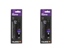 Tajima CB50RB Razar Black Lames de rechange 18 mm, Noir, Set de 10 Pièces (Lot de 2)