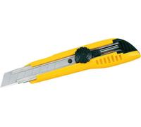 TAJIMA cutter 18 mm avec 3 lames, 4 couleurs, 40 pcs. en carton présentoir, cutter professionnel