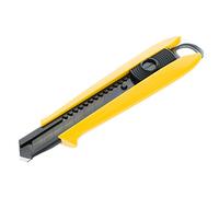 Tajima DC500YB Driver Cutter 18 mm avec blocage par bouton-poussoir, Noir/Jaune