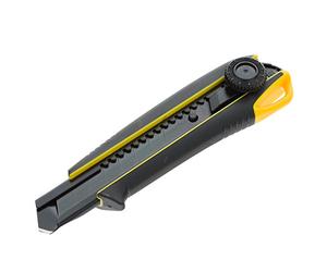 Tajima DC561YB Driver Cutter 18 mm avec 3 lames/blocage par molette, Noir/Jaune