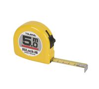 Tajima Flexomètre Hi-Lock-16 5 mètres Boîtier ABS Ruban Acier Jaune Homologué