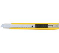 Tajima LC303YB Cutter 9 mm avec blocage par bouton-poussoir, Jaune