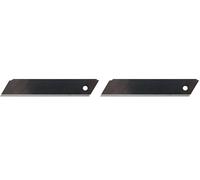 Tajima LCB65RBC Razar Black Lames de rechange 25 mm avec carte, Noir, Set de 10 Pièces (Lot de 2)