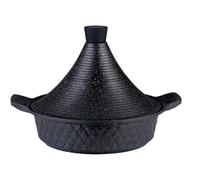 Tajine BAUMALU, Tous Feux Dont Induction, 28 cm, Fonte d'Aluminium Antiadhésive, Avec Couvercle