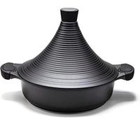 Tajine – Casserole marocaine – Cuisson lente – Couvercle spécialement conçu – Compatible avec toutes les sources de chaleur – Noir