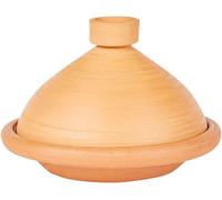 Tajine – Cocotte en céramique – Cuisine saine – Argile cuite à la main – 31 cm – Couleur terre