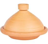 Tajine – Cocotte en céramique – Cuisine saine – Argile cuite à la main – 31 cm – Couleur terre
