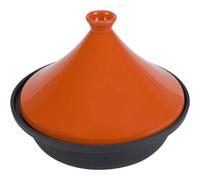 Tajine Cosy & Trendy 30 cm fonte orange/noir couvercle émaillé induction
