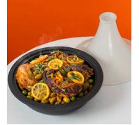 Tajine en fonte - LA FONDERIE 1890 - ASILAH - Ø 29 cm - Tous feux dont induction - Couvercle céramique - Beige