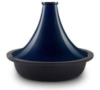 Tajine en fonte - LA FONDERIE 1890 - TINGHIR - Ø 29 cm - Tous feux dont induction - Couvercle céramique - Bleu