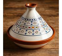 Tajine en Terre Cuite XL 32 cm - Authentique Marmite Ethnique Marocaine/Tunisienne avec E-book Gratuit 0212242001