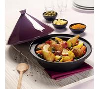 Tajine fonte 30 cm aubergine Mathon