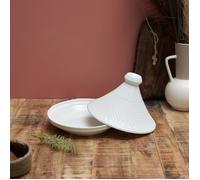 Home Deco Factory - Tajine de présentation KA0280 25,5 cm céramique cuisson et service Blanc