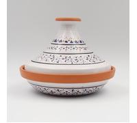 Tajine individuel évasé Marrakech Blanc - D 22 cm