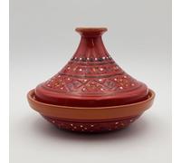 Tajine individuel évasé Marrakech Rouge - D 22 cm