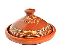 Tajine marocain, émaillé, pour la cuisson, diamètre : 30 cm, pour 4 à 5 personnes, fait à la main, en argile, marocain, arabe, oriental