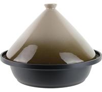 Tajine – Plat de cuisson et de mijotage – Idéal pour la cuisson lente – Compatible avec les plaques à induction – Diamètre 30 cm – Couleur taupe