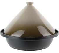 Tajine – Plat de cuisson et de mijotage – Idéal pour la cuisson lente – Compatible avec les plaques à induction – Diamètre 30 cm – Couleur taupe
