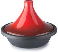 Tajine - Poêle marocaine - Cuisson lente - Compatible avec les plaques à induction - 27 cm - Noir