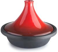 Tajine - Poêle marocaine - Cuisson lente - Compatible avec les plaques à induction - 27 cm - Noir
