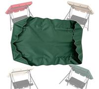 TAJMDGW Auvent De Balancelle De Jardin Toit De Rechange Pour De Balancelle Hollywoodienne 160cm 170cm 180cm 200cm Toile Canopée Pour Balancelle Extérieur(Dark green,195X125cm)