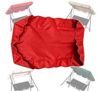 TAJMDGW Auvent De Balancelle De Jardin Toit De Rechange Pour De Balancelle Hollywoodienne 160cm 170cm 180cm 200cm Toile Canopée Pour Balancelle Extérieur(Red,195X125cm)